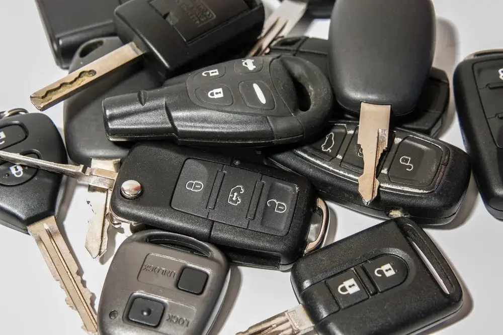 Selection of car keys for cutting and programming RPM Motor Services Seaton
