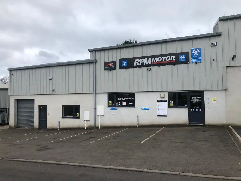 RPM Fosseway Park MOT centre and workshop building in Seaton
