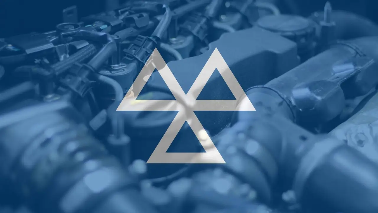 MOT test symbol over an engine bay RPM Motor Services Seaton