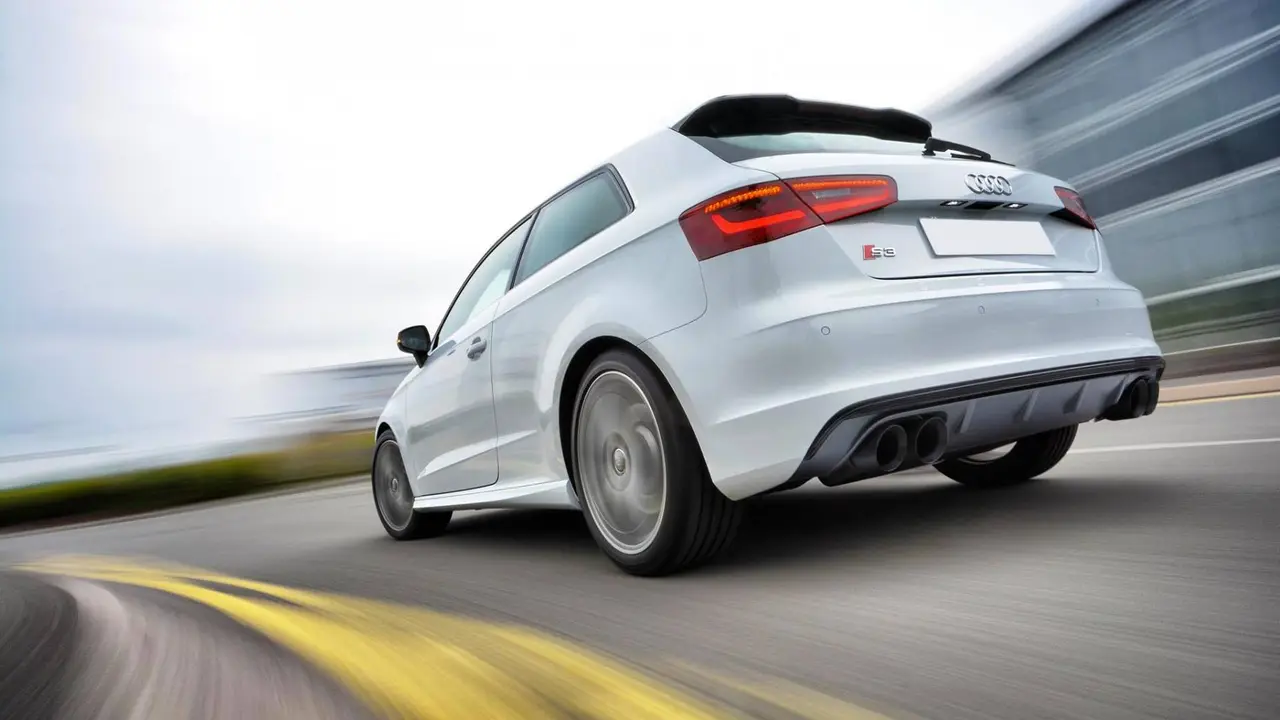 White hatchback on the road used cars for sale RPM Motor Services Seaton